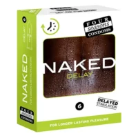 Four Seasons Naked DELAY Condoms 6pkt
