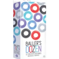 Baller's Dozen 12 Stretchy Cock Rings