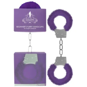 OUCH! Beginner's Furry Handcuffs ~ Purple