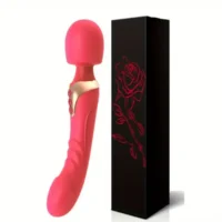 Double Head Dual Motor Magic Wand ~ Red
