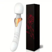 Double Head Dual Motor Magic Wand ~ White