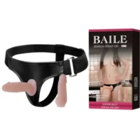 Jessica Removal Double Dildo Strap On ~ Flesh