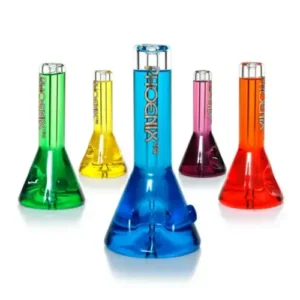 Phoenix Star 5" Glass Hand Pipes With Glycerin