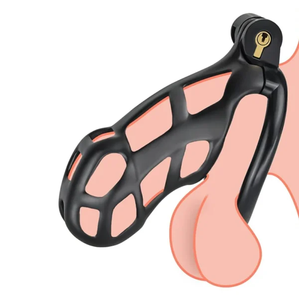 The Dark Cobra Male Chastity Cage - Image 2