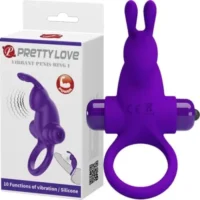 PrettyLove Vibrating Rabbit CockRing 1
