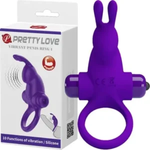 PrettyLove Vibrating Rabbit CockRing 1