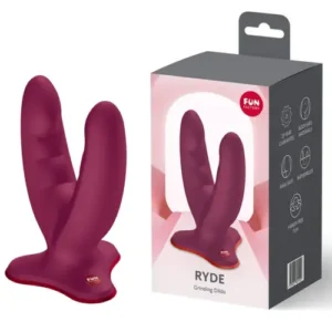 Fun Factory RYDE Grinding Dildo ~ Wine Red