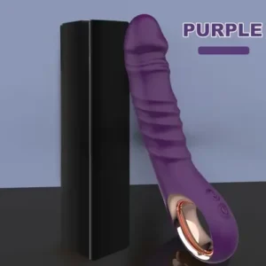 Magic Wand Thrusting Dildo Vibrator ~ Purple