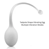 Tadpole Shape Vibrating Egg ~ White