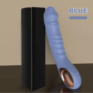 Magic Wand Thrusting Dildo Vibrator ~ Blue