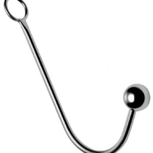 Anal hook with ball smooth metal alloy 36cm length